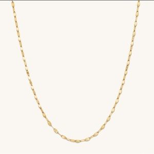 MEJURI Anchor Chain Necklace 14k Yellow GOLD